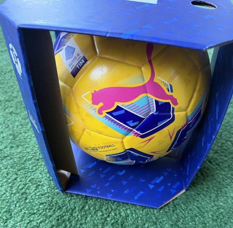 PUMA Unisex Orbita Serie A Machine Stitched Soccer Ball Size 5 FIFA Quality