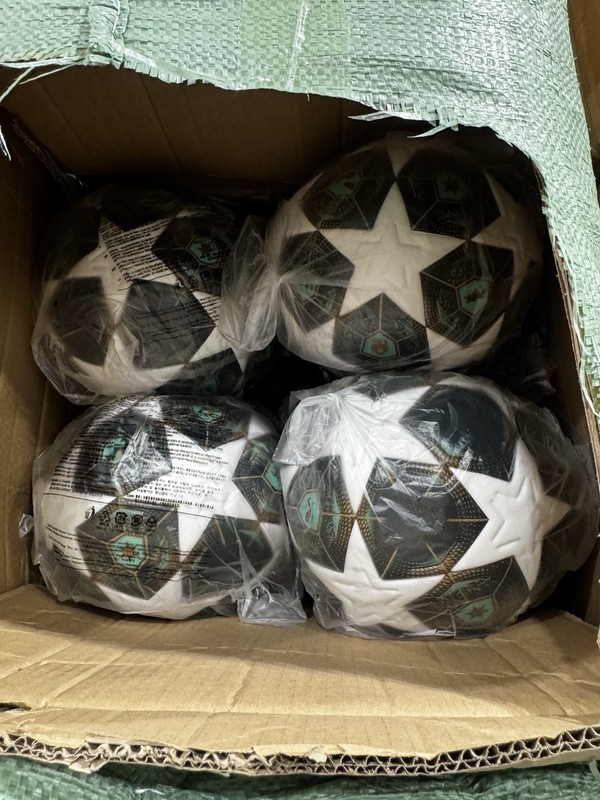 Size 5 Soccer Ball White/Multicolor Synthetic Reinforced Bladder Outdoor FIFA gallery