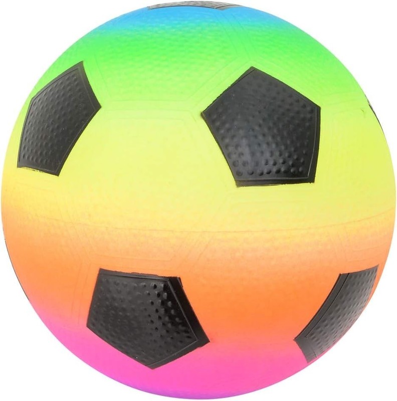 Joyful 9-Inch Rainbow Soccer Ball - Perfect for Playdates & Celebrations! gallery