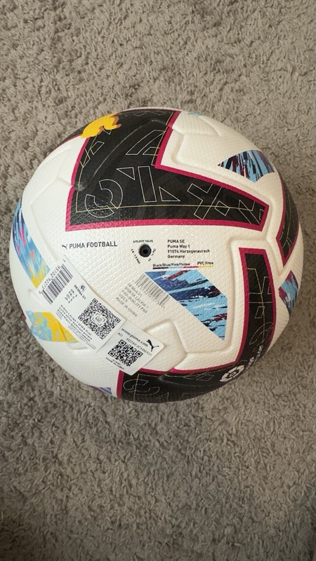 Puma Orbita La Liga 1 FIFA Pro Official Match Ball (Puma White/Beetroot Purple) gallery
