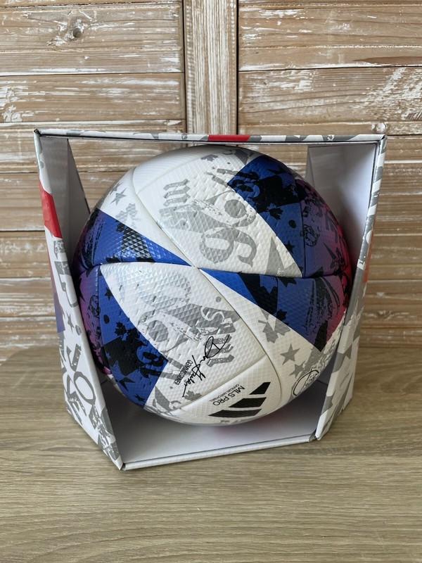 Adidas MLS OFFICIAL Match Ball 2023 24 Game Ball White Red Soccer HT9026 Size 5