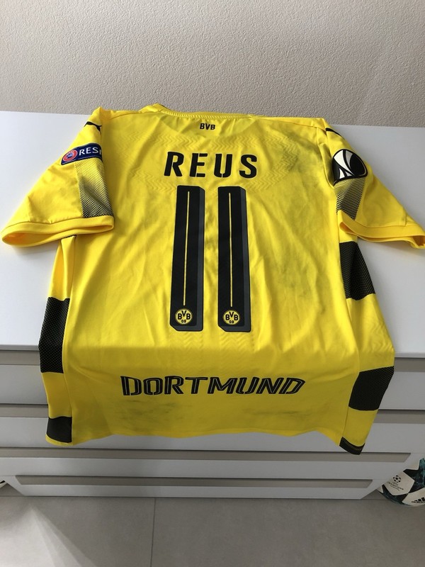 Borussia Dortmund BVB Matchworn Player Jersey Europa League 2017/2018 Marco Reus gallery