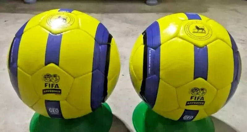 Nike Football T90 Premier League Match Soccer Ball official Size 5 Yellow & Blue gallery