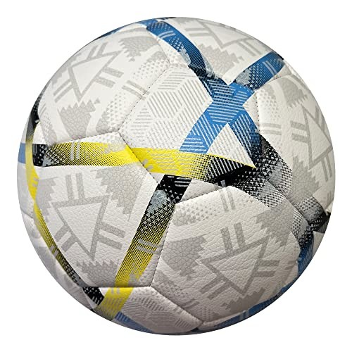 Official Size Soccer Ball,Training Ball for Size 5 C.Blue Yellow gallery