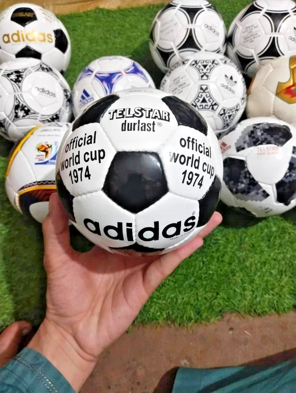Set OF 14 ADIDAS SOCCER BALL HISTORICAL FIFA WORLD CUP 1970 - 2022 Balls Size 1 gallery