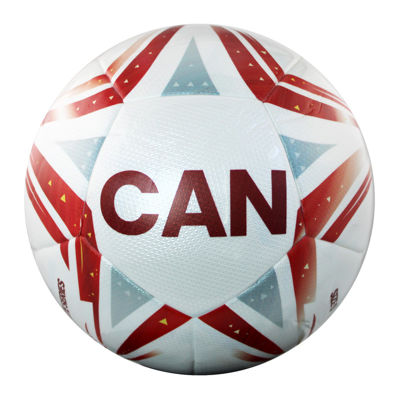 Size 5 Soccer Ball Canada Flag Design Training Match Football PU Durable