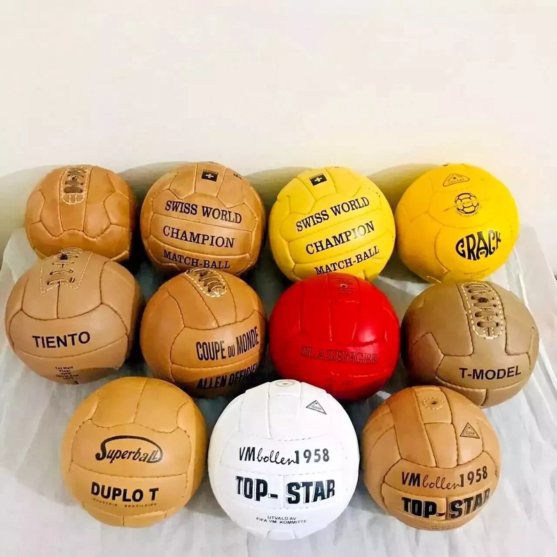 Historical FIFA world cup 1930 to 1966 size 5 collector set 100% leather