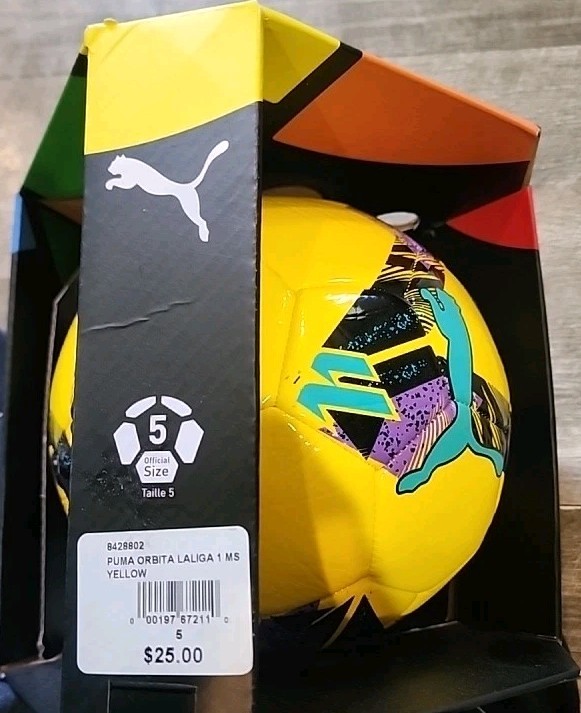 Puma Orbita Laliga1 FIFA Quality Pro Football Soccer Ball Sports Size 5 Yellow gallery