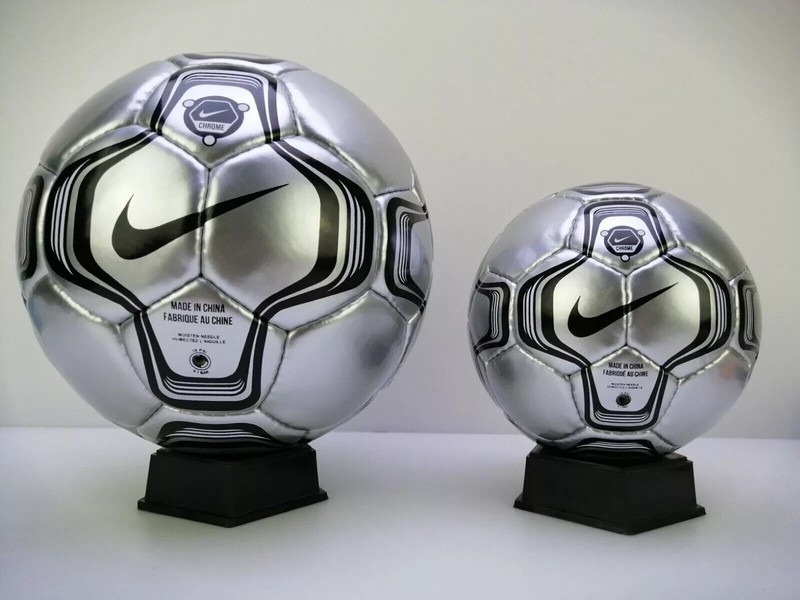 2X Nike Scorpion Chrome Ultra Rear Soccer Match ball Official Size 5 and 1