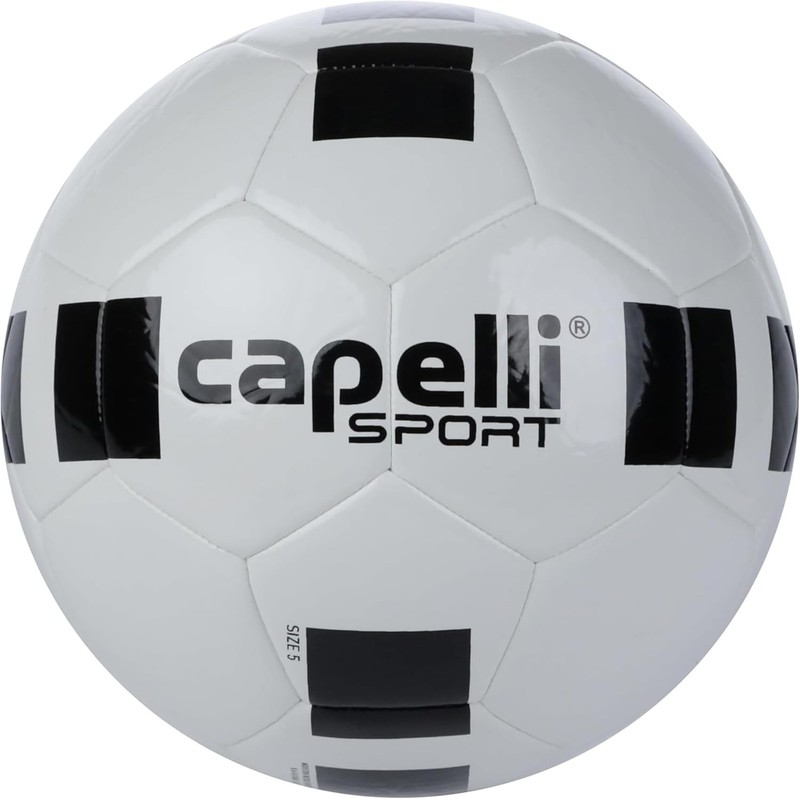 Capelli Sport Soccer Ball Size 5, 4-Cube Classic Team FIFA Basic Soccer Ball for