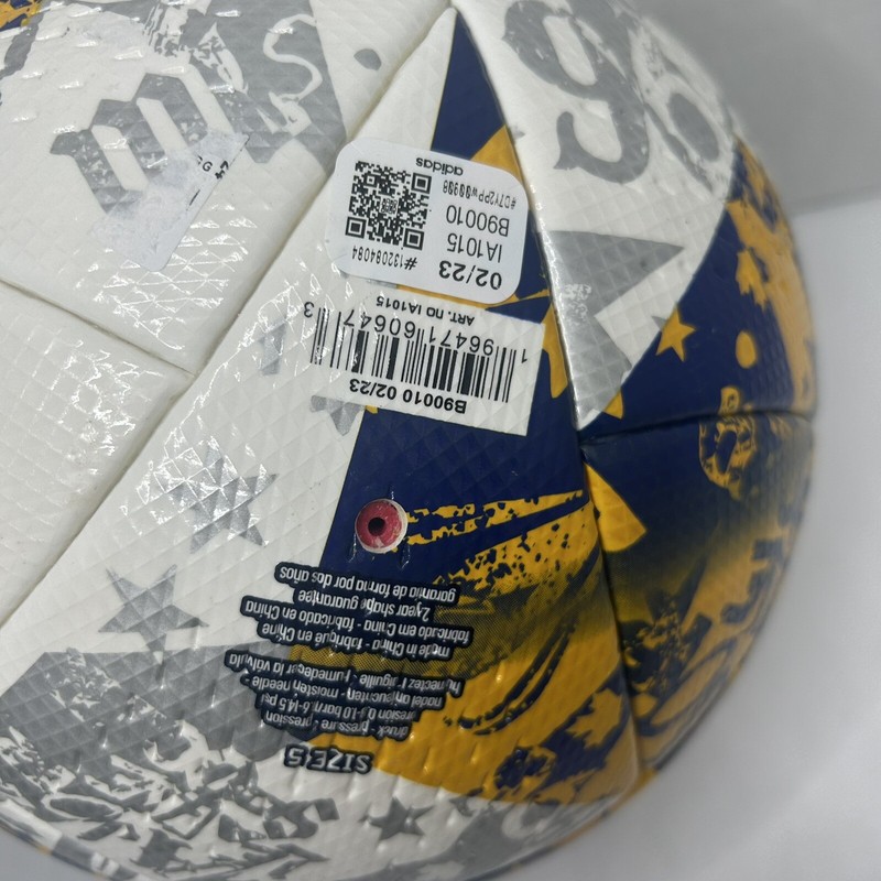 Adidas MLS Offical "KCC" Soccer Match Ball 23-24 White Yellow Blue IA1015 Sz 5 gallery