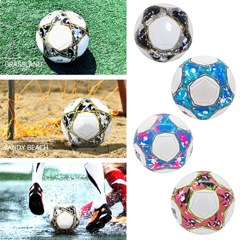Soccer Ball Size 4 for Practice Training – Indoor/Outdoor Use with Pump Needle gallery