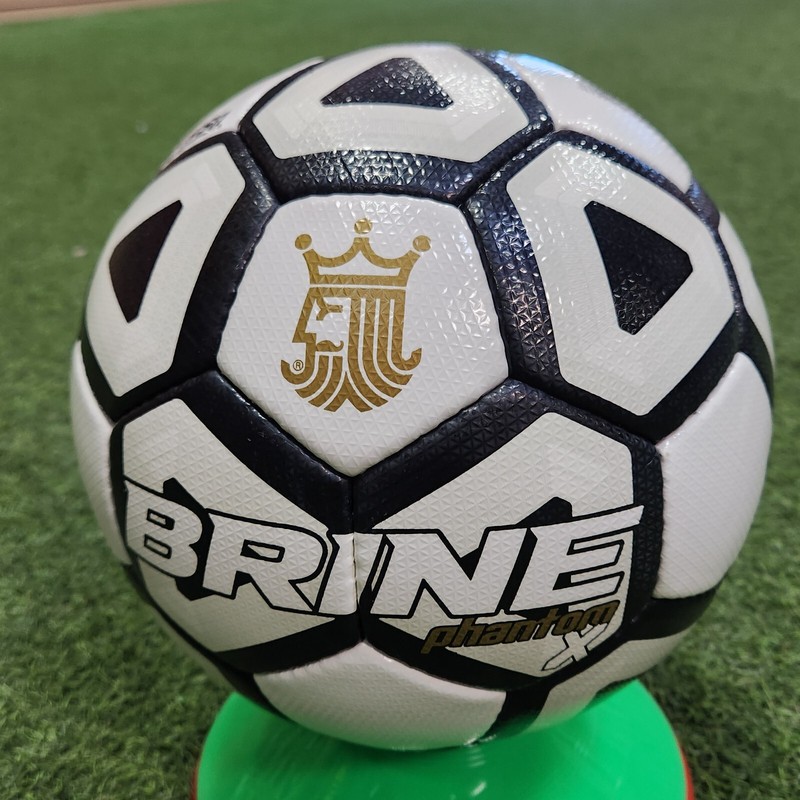 Brine Phantom X NFHS Soccer Ball Black-White-Gold