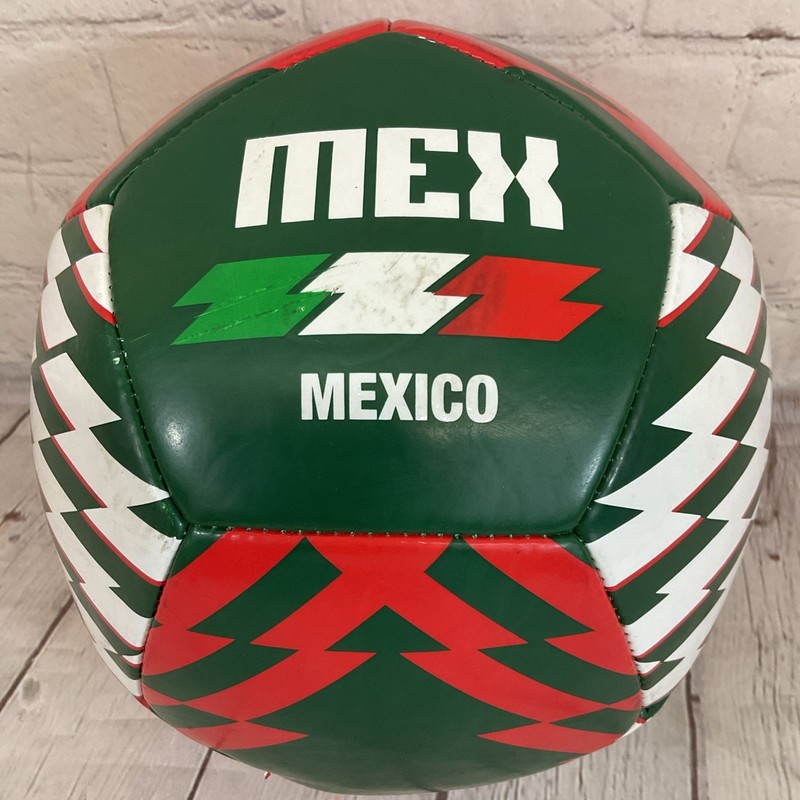 WCMEXICO5 Soccer Ball Green Red White Size 5