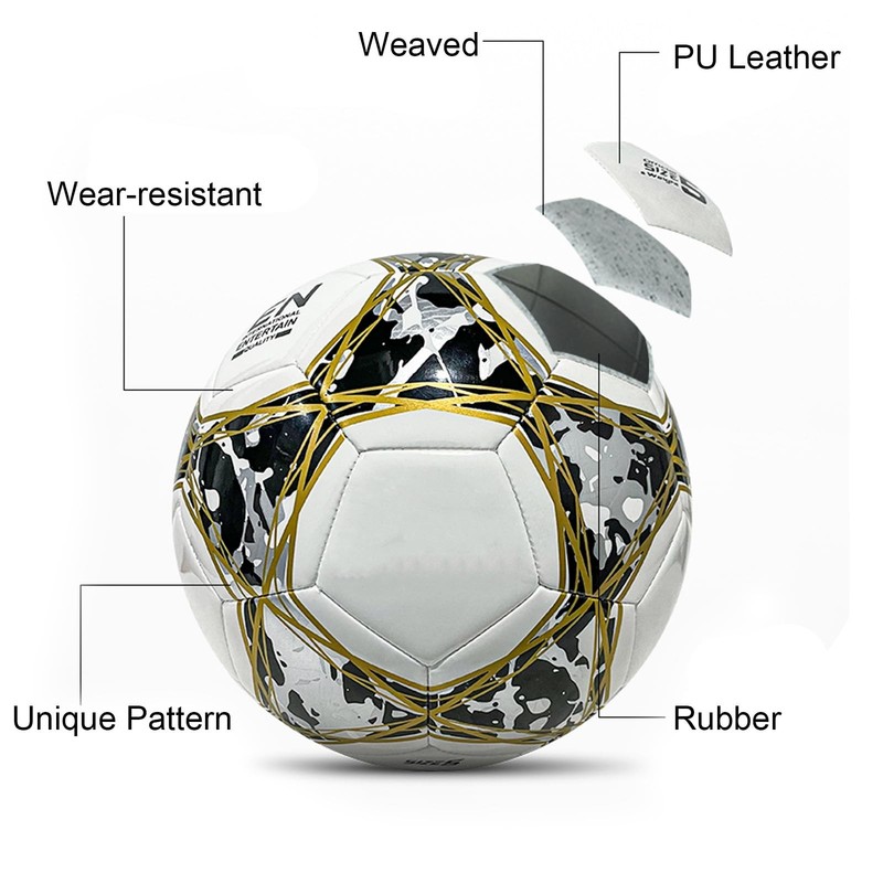 Soccer Ball Size 4 for Practice Training – Indoor/Outdoor Use with Pump Needle gallery