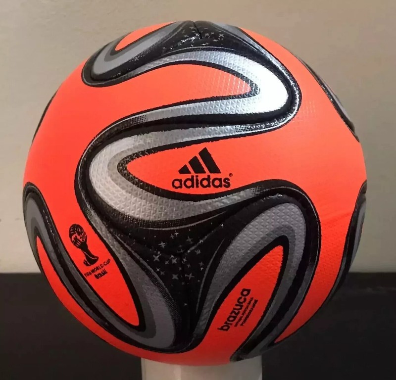 RARE Adidas Brazuca Orange Power Official Match Ball FIFA World Cup 2014 Size 5