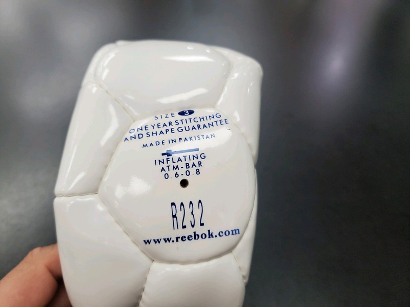 Reebok Human Rights Soccer Ball Size 3 White/Blue RN# R232 gallery