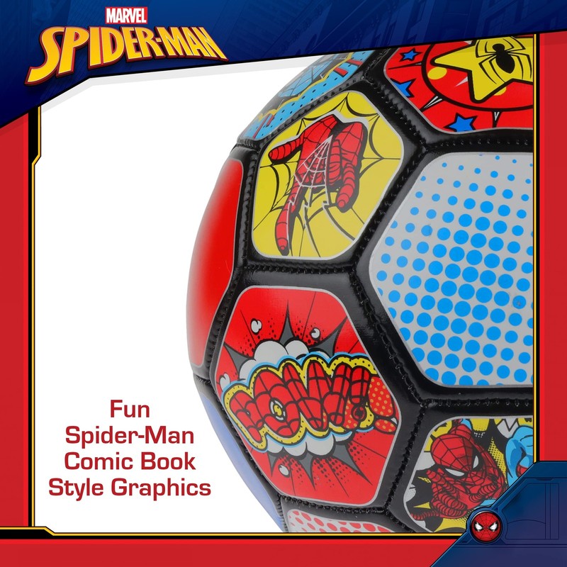 Marvel Spider-Man Soccer , Comic Design Youth Mini Soccer , Multi, Size 3 gallery