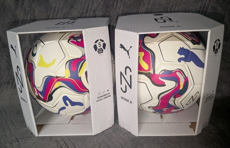 Puma Neymar JR Performance Ball White Soccer Way 1 084078 01 Size 5 NEW SET (2)