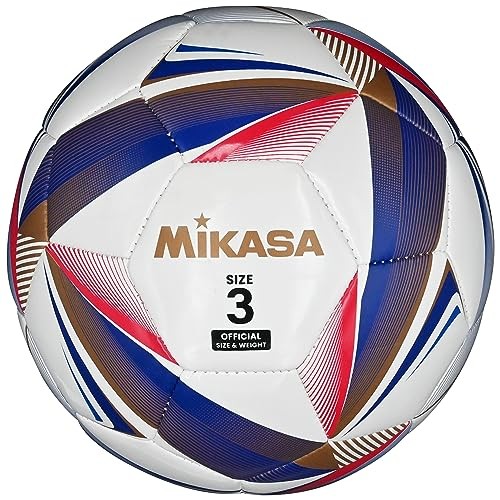 MIKASA Soccer Ball Foot ball Machine-Sewn Size 3 19cm 0.490-0.610 kgf/cm2 White