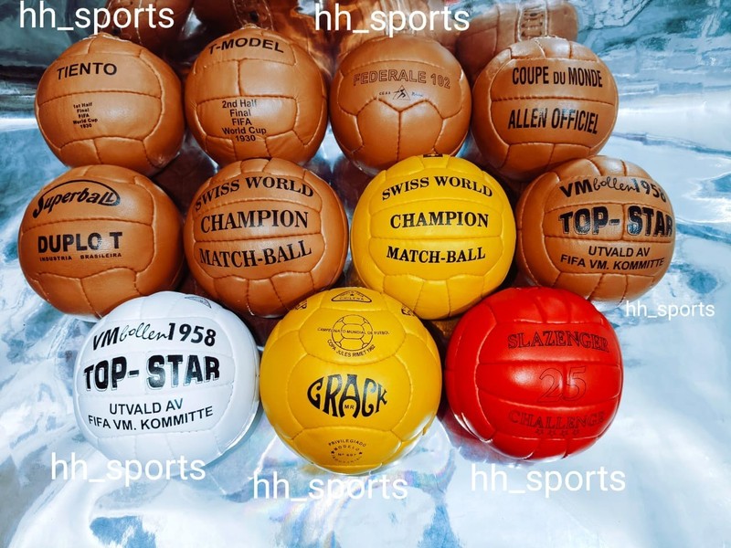 Historical Mini Balls Set 11 Pcs FiFA World Cup 1930 to 1966 100% Leather Size 1