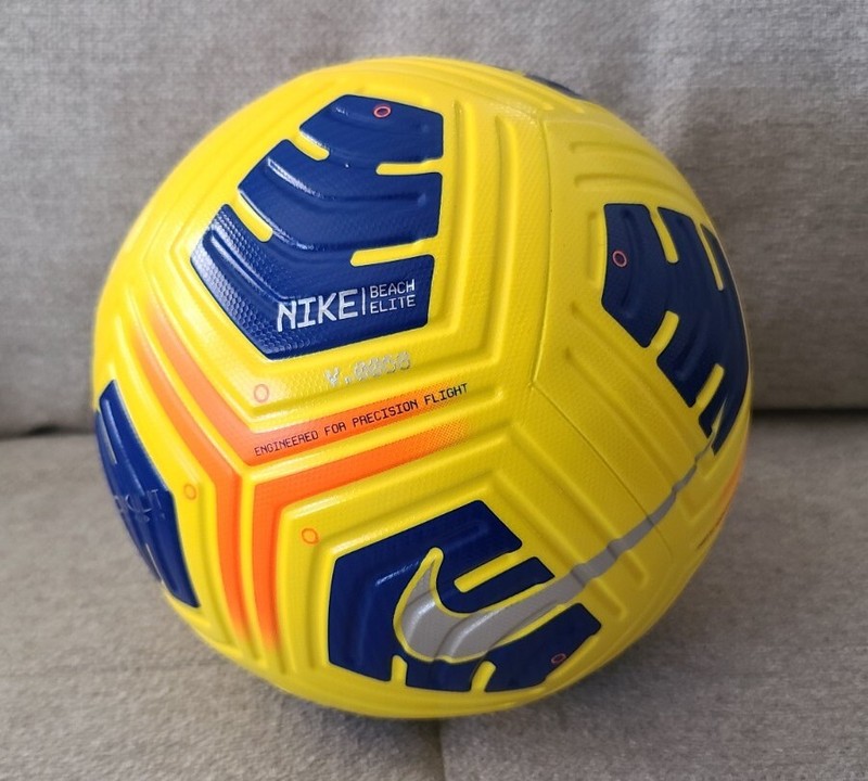 NEW Size 5 Nike Pro Beach Soccer Ball AerowSculpt FIFA OMB Yellow Hyper Royal