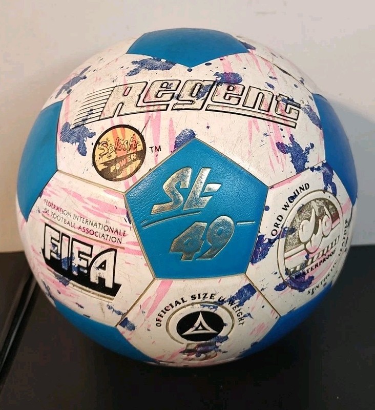 Vintage Regent SL-49 FIFA Splash Power Soccer Ball 1991 Size 5 Football