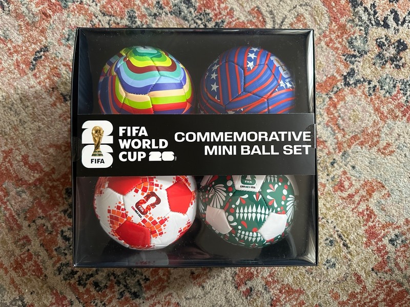FIFA World Cup 2026 Commemorative Mini Ball Set 4 Pack CAN MEX USA