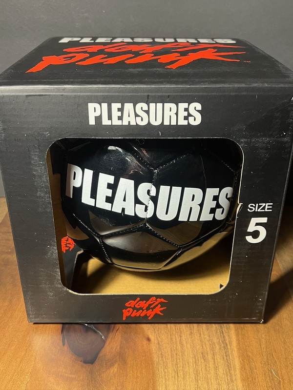 Pleasures x Daft Punk Soccer Ball Size 5 Black Limited Edition In Box