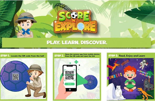 Score N' Explore Children's Learning Development Soccer Ball NUMBER 2 Explorer gallery