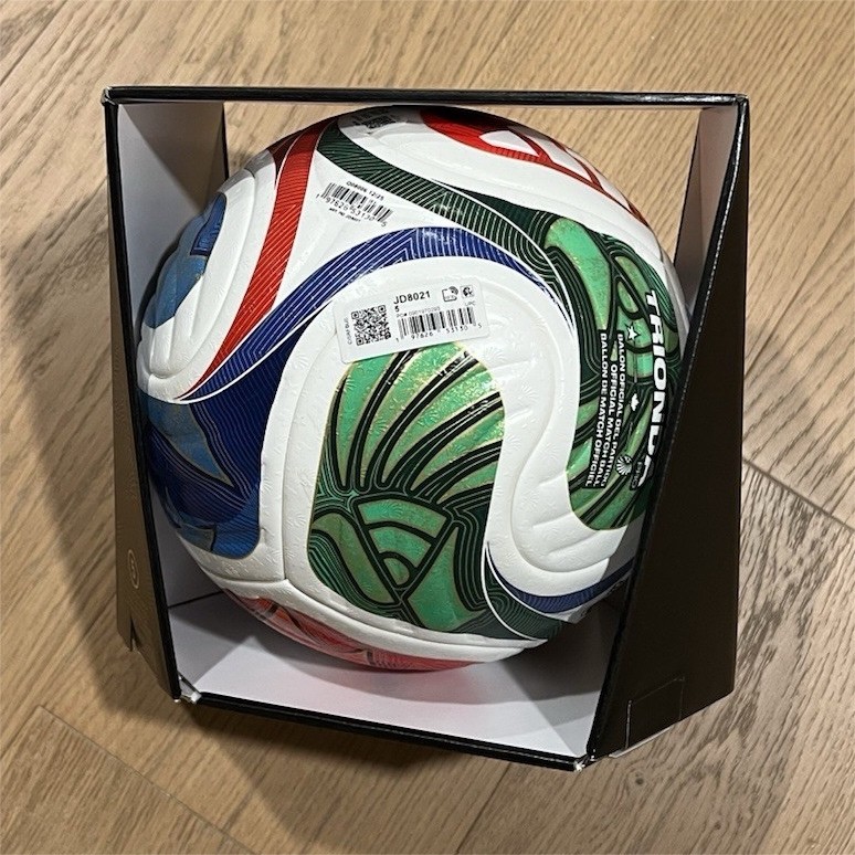 adidas Trionda Pro Size 5 Multicolor Soccer Ball TPU Hand-Stitched JD8021