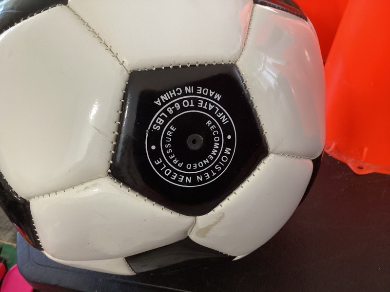 Island Gear Official #5 Size Soccer Ball & (5) 9" Orange Plastic Cones gallery
