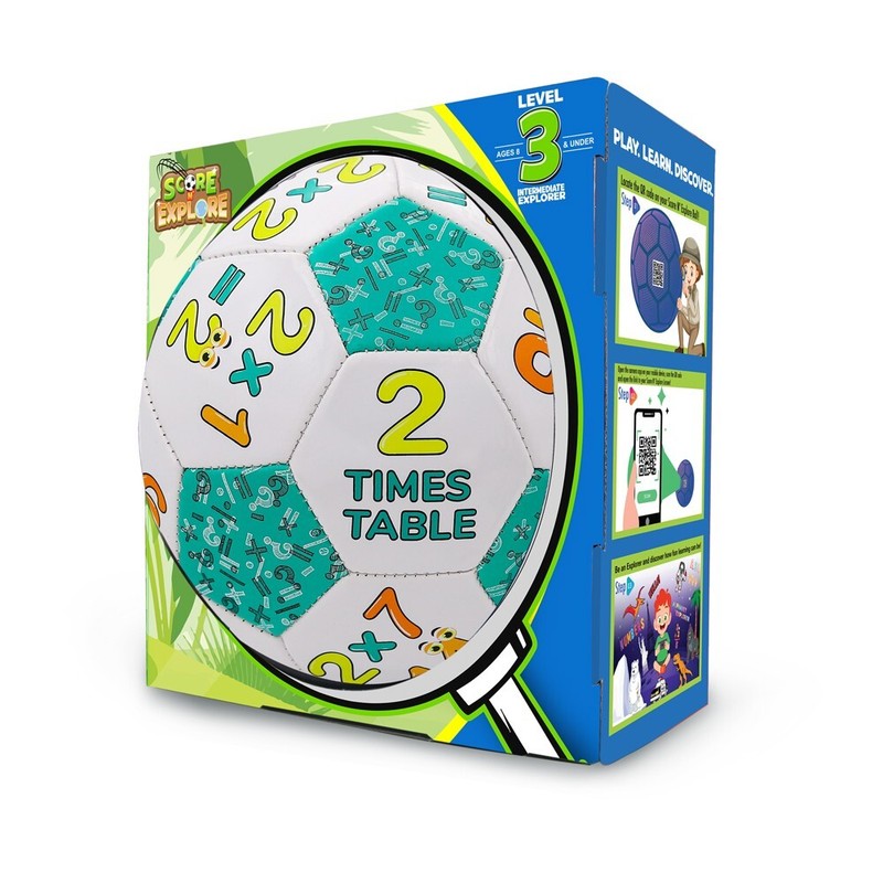Score N' Explore Children's Learning Development Soccer Ball MULTIPLICATION 2's gallery