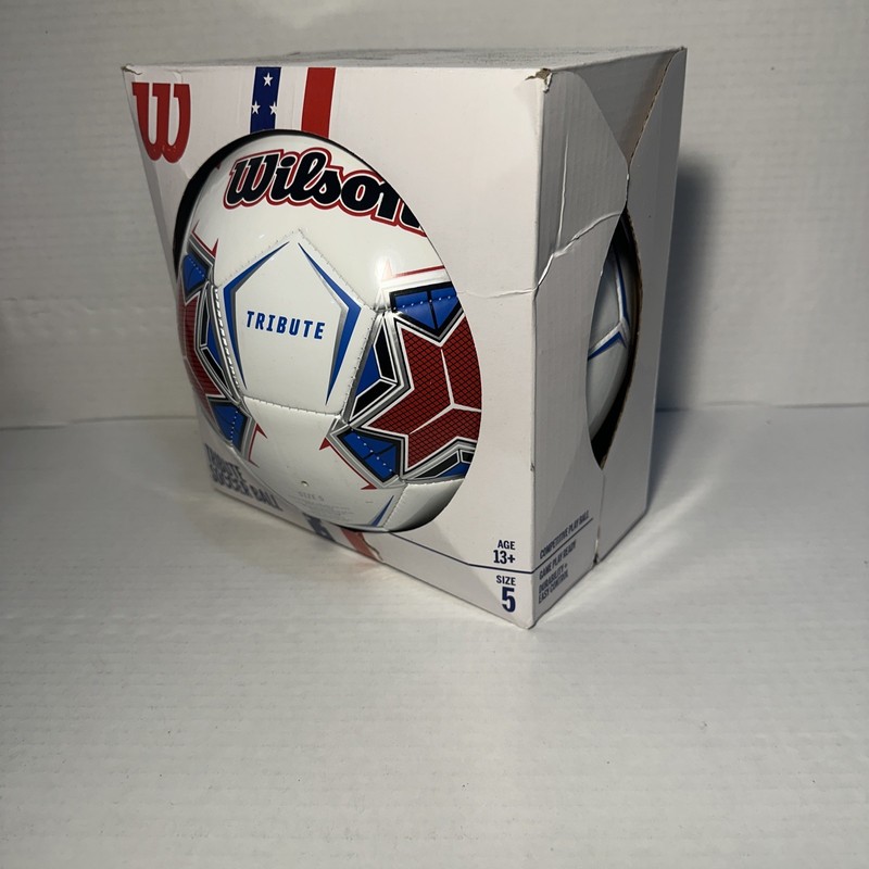 Wilson Tribute Size 5 Soccer Ball - Red/White/Blue gallery