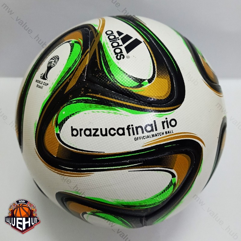 ADIDAS BRAZUCA FINAL RIO 2014 FIFA WORLD CUP FOOTBALL SOCCER MATCH BALL | SIZE 5