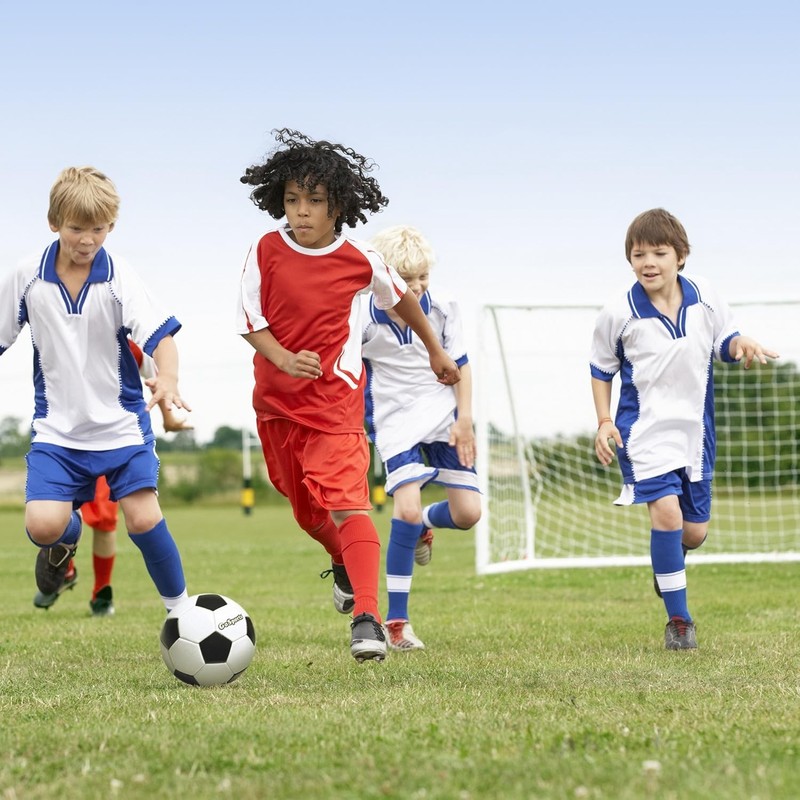 Soccer Ball - Classic Black & White Design with Air Pump - Size 3, 4, 5 gallery