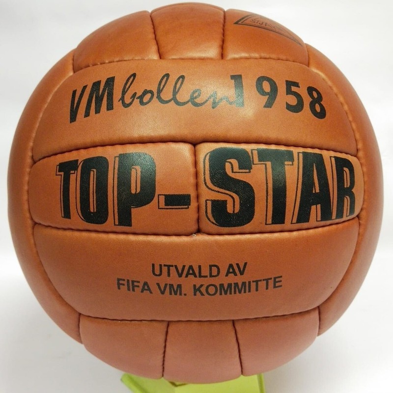TOP-STAR | FIFA WORLDCUP 1958 OFFICIAL MATCH BALL | Size 5 | GENIUNE LEATHER