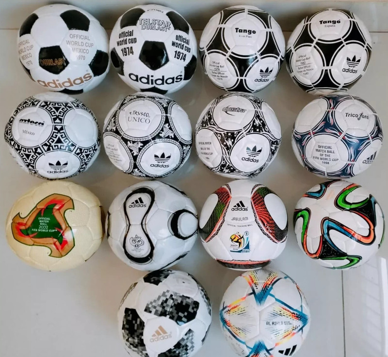 Adidas Historical Mini Ball Set - 14 PCS FIFA World Cup 1970-2022 Collector Gift gallery