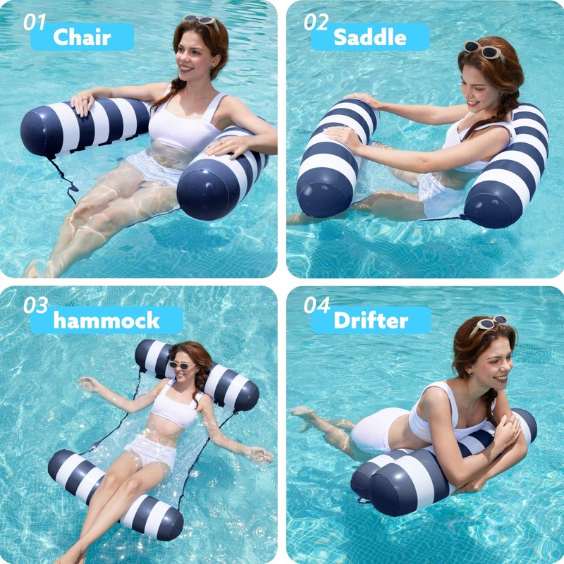SLOOSH Hammock Pool Floats Adults, 4-in-1 Multi-Purpose Inflatable Pool Float... gallery