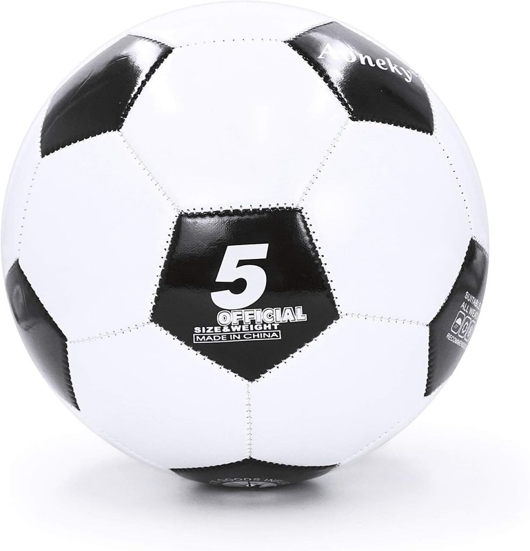 Size 5 Traditional Soccer Ball – Deflated with Pump for Easy Inflation