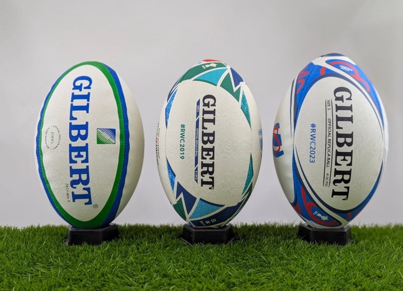 Lot of 3”Gilbert Rugby official Wocld Cup RWC2019/23”| FLAG BALL
