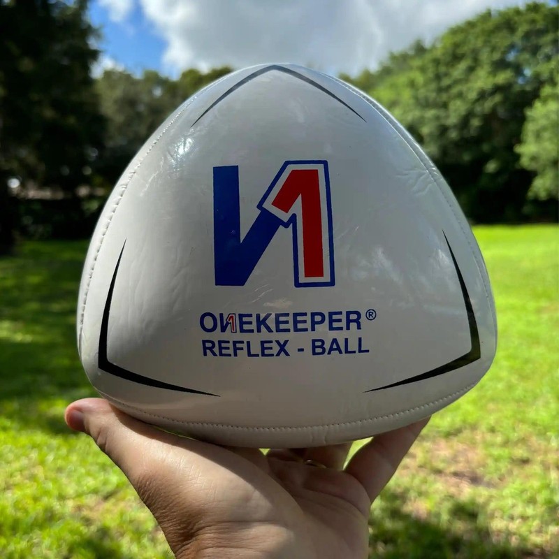 The Ultimate ONEKEEPER Soccer Reflex & Reaction Ball White for Kids & Junior