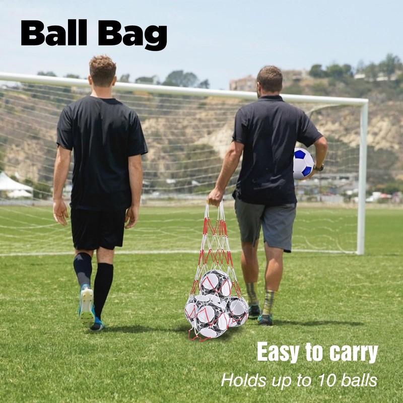 ELKCIP 6 Pack Classic deflated Soccer Balls Size 4/5 with Pump and Mesh Bag f... gallery