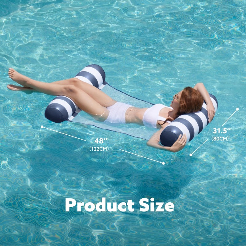 SLOOSH Hammock Pool Floats Adults, 4-in-1 Multi-Purpose Inflatable Pool Float... gallery