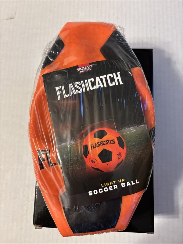 Light Up Soccer Ball Size 5 FlashCatch Squad Hero New Sealed gallery