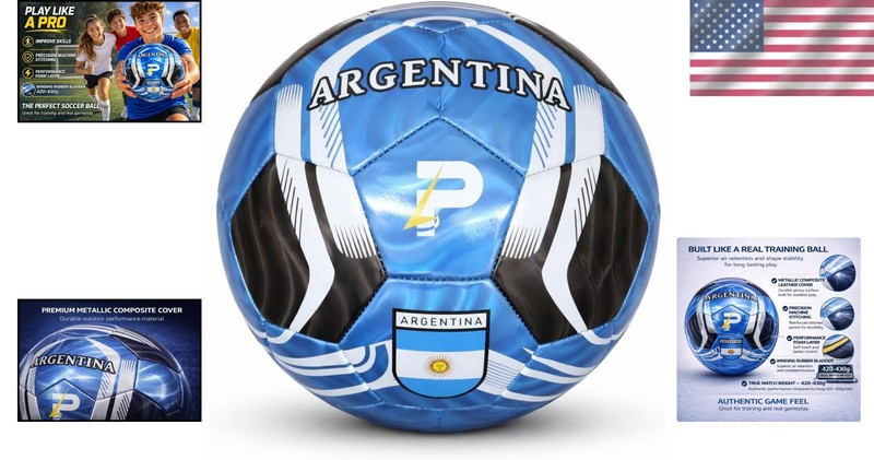 Metallic Soccer Ball for Training: 30+ Country Designs gallery