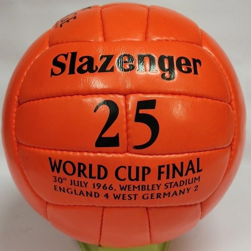 Slazenger 25 FIFA World Cup 1966 Official Match Ball 100%Leather Ball Size 5