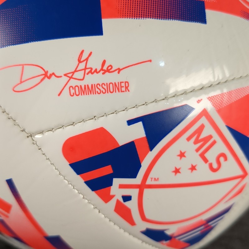 ADIDAS MLS 24 Training Ball Size 5 White/ Solar Red/ Glow Blue Match Replica gallery