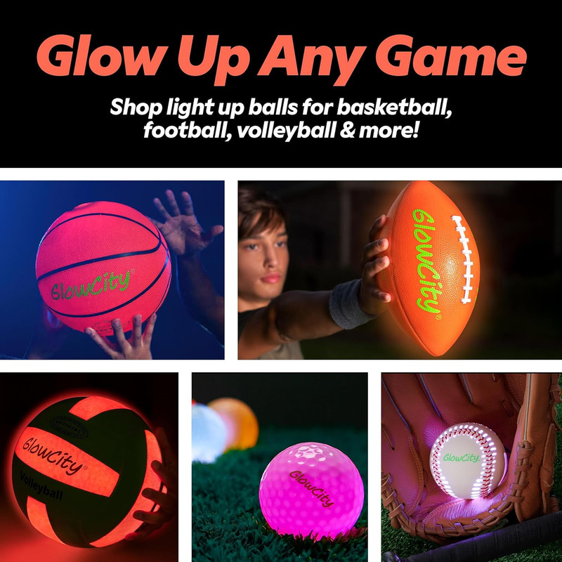 Glow in the Dark Soccer Ball - Sizes 3, 4, 5 for Kids, Teens & Adults - Light up gallery