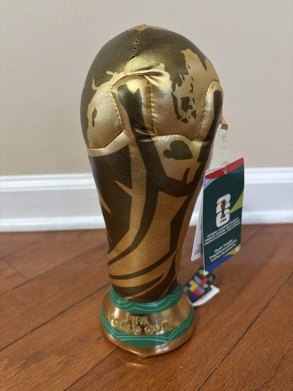 FIFA World Cup 2026 Plush Trophy 10 Inch Official Soccer Collectible Toy